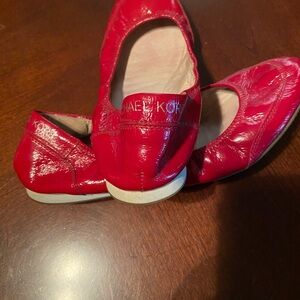 Michael Kors Red Ballet Flats